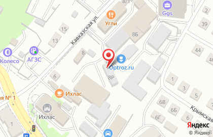 Торгово-монтажная компания ЭкоТайм на Кавказской улице на карте