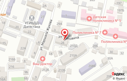 Клиника лечения наркомании и алкоголизма "Наркостоп" на улице Поповича на карте