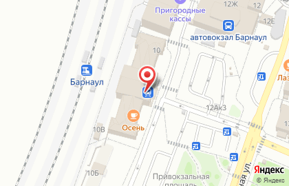 Продуктовый магазин в Барнауле на карте