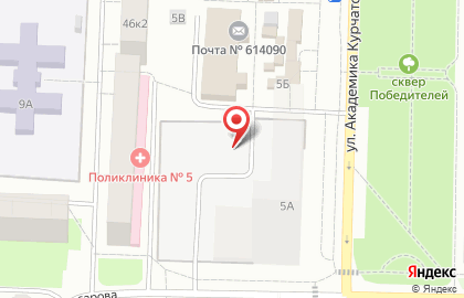 Киоск по продаже фруктов и овощей в Свердловском районе на карте