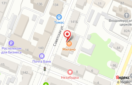 Городское на Советской улице на карте