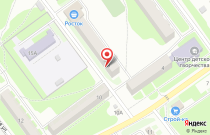 Росток на Административной улице на карте