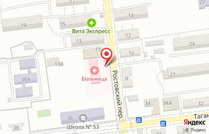 Киоск по продаже хлебобулочных изделий, Трусовский район в Ростовском переулке на карте