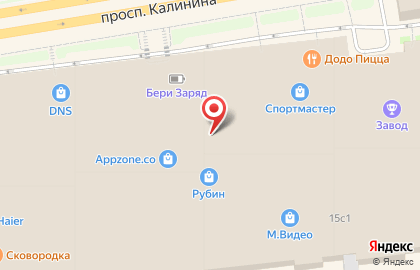 Ломбард Sunlight на Калинина на карте