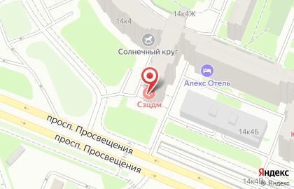 Северо-Западный медицинский центр в Санкт-Петербурге на карте