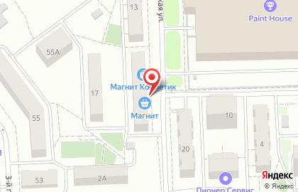 Продовольственный магазин Иволга в Октябрьском районе на карте