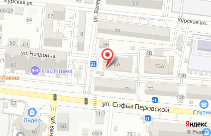 Супермаркет Магнит на улице Валерии Барсовой на карте
