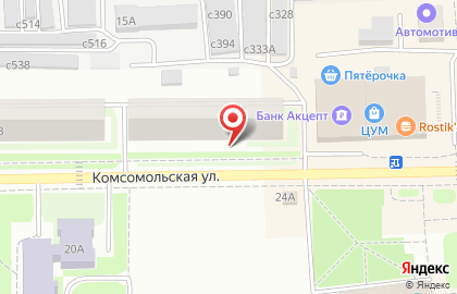 Электронный город, ООО Новотелеком на Комсомольской на карте
