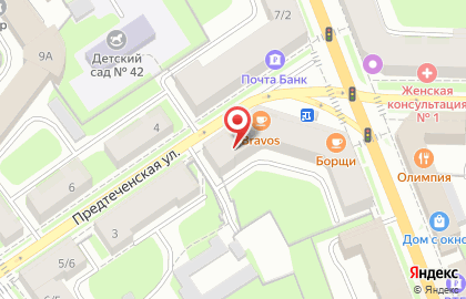 Интерьерная лавка на Предтеченской улице на карте