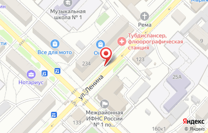 Завод по производству натяжных потолков, жалюзи и рулонных штор Седьмое небо на улице Владимира Ленина на карте