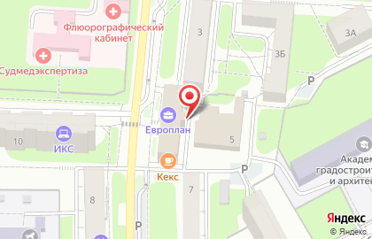 Курский центр охраны труда на улице Памфилова на карте