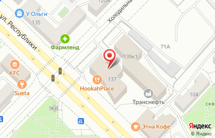 ОАО Банкомат, АКБ Абсолют Банк на улице Республики на карте