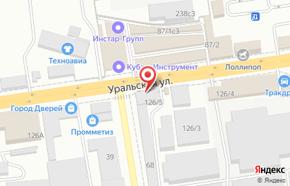 Торговая компания Аква Маркет на Уральской улице на карте