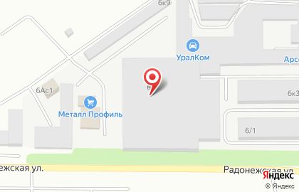ООО СтройКомплект на Радонежской улице на карте