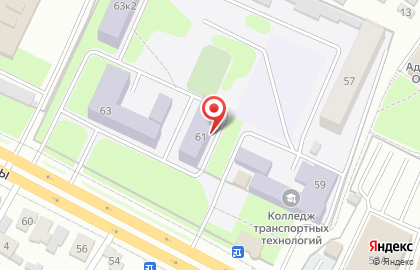 Пензенский колледж транспортных технологий на проспекте Победы, 63 к 1 на карте