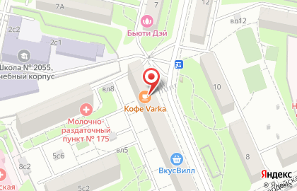 Магазин фастфудной продукции в Стрельбищенском переулке на карте