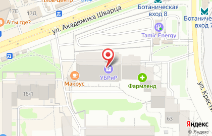 Банкомат УБРиР в Екатеринбурге на карте