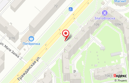 Автостоянка в Чебоксарах на карте