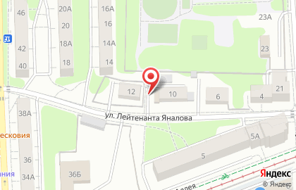 Продуктовый магазин Нон-Стоп на улице Лейтенанта Яналова на карте