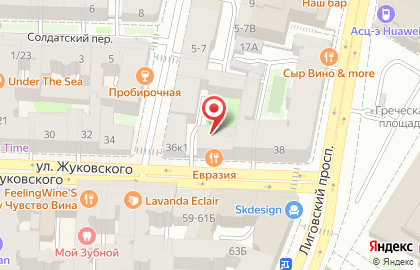 Фармакор на улице Жуковского на карте