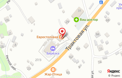 Продовольственный супермаркет Берёзка на карте
