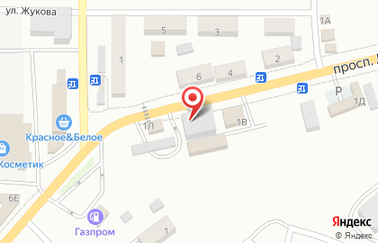 Универсам Пятёрочка на проспекте Ленинского Комсомола на карте