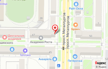 Детско-юношеский центр Орион на проспекте Металлургов на карте