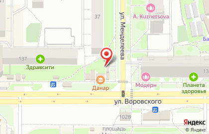 Фирменный магазин Колбасыч на улице Менделеева на карте