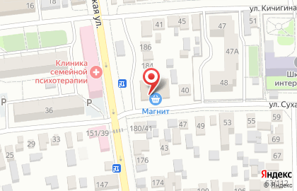Сеть супермаркетов Магнит на Пролетарской улице на карте