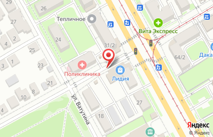 Магазин канцтоваров и сувениров, ИП Ворошилова М.Г. на улице Глинки на карте