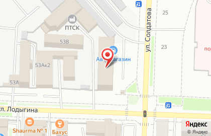 Стоматологический кабинет Новадент в Свердловском районе на карте