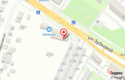 Автомойка Капитан на улице Зубковой на карте