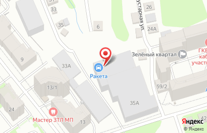Автостоянка в Уфе на карте