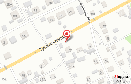 Шиномонтажная мастерская на Туркменской улице на карте