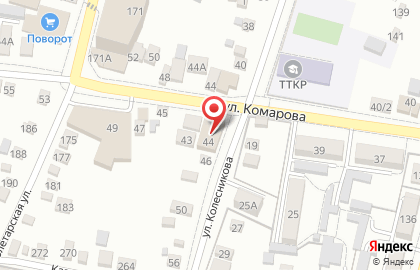 Супермаркет Пятёрочка, сеть супермаркетов на улице Комарова на карте
