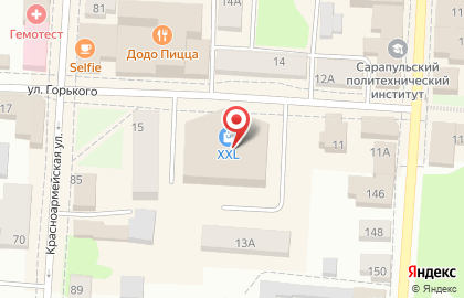 Супермаркет Пятерочка на улице Горького, 15А на карте