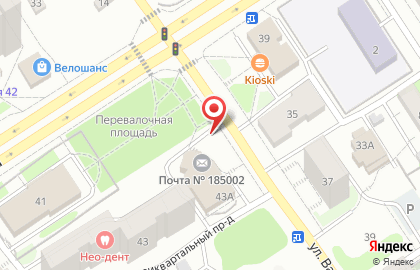 Петрозаводский молочный комбинат на улице Чапаева на карте