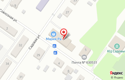 Сеть супермаркетов Мария-РА на Совхозной улице на карте