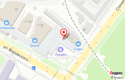 Автостоянка в Кирове на карте
