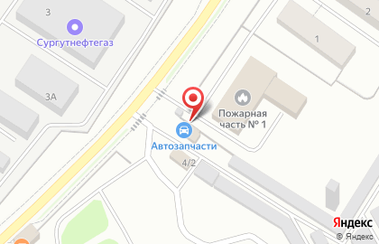 Магазин автозапчастей в Ханты-Мансийске на карте