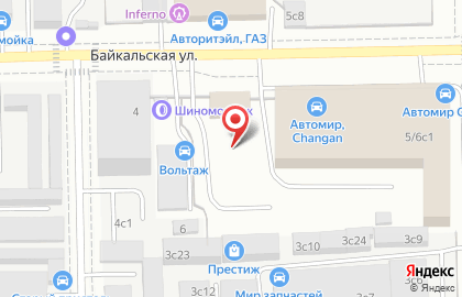 Вольтаж на Иркутской улице на карте