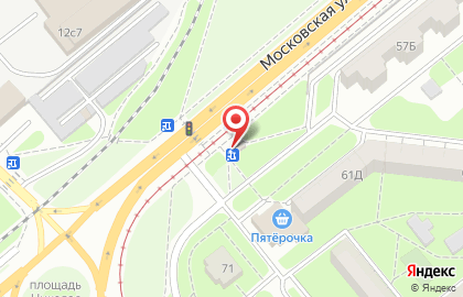 Киоск быстрого питания на Московской улице на карте