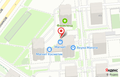 Магазин косметики и бытовой химии Магнит косметик на улице Монтажников на карте