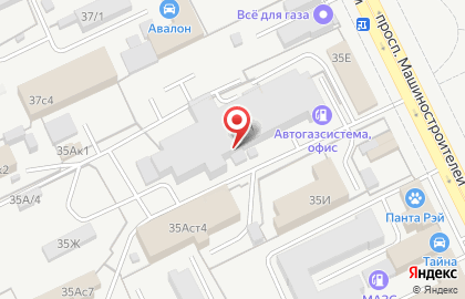 Автомастерская Мотор-Мастер на проспекте Машиностроителей на карте