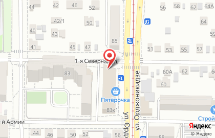 Биоресурс на улице Орджоникидзе на карте
