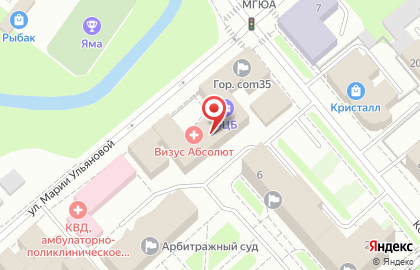 МОСОБЛБАНК на улице Марии Ульяновой на карте