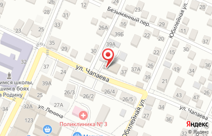 Пожарно-спасательная часть №16 на улице Чапаева на карте