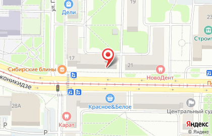 Кафе Дежавю на улице Орджоникидзе на карте