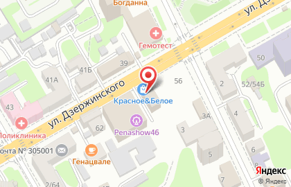 Сервисный центр АСЦ на улице Дзержинского на карте