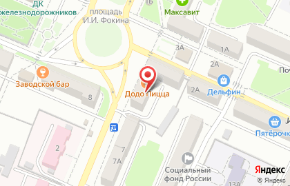 Суши-Рум на улице Дзержинского на карте